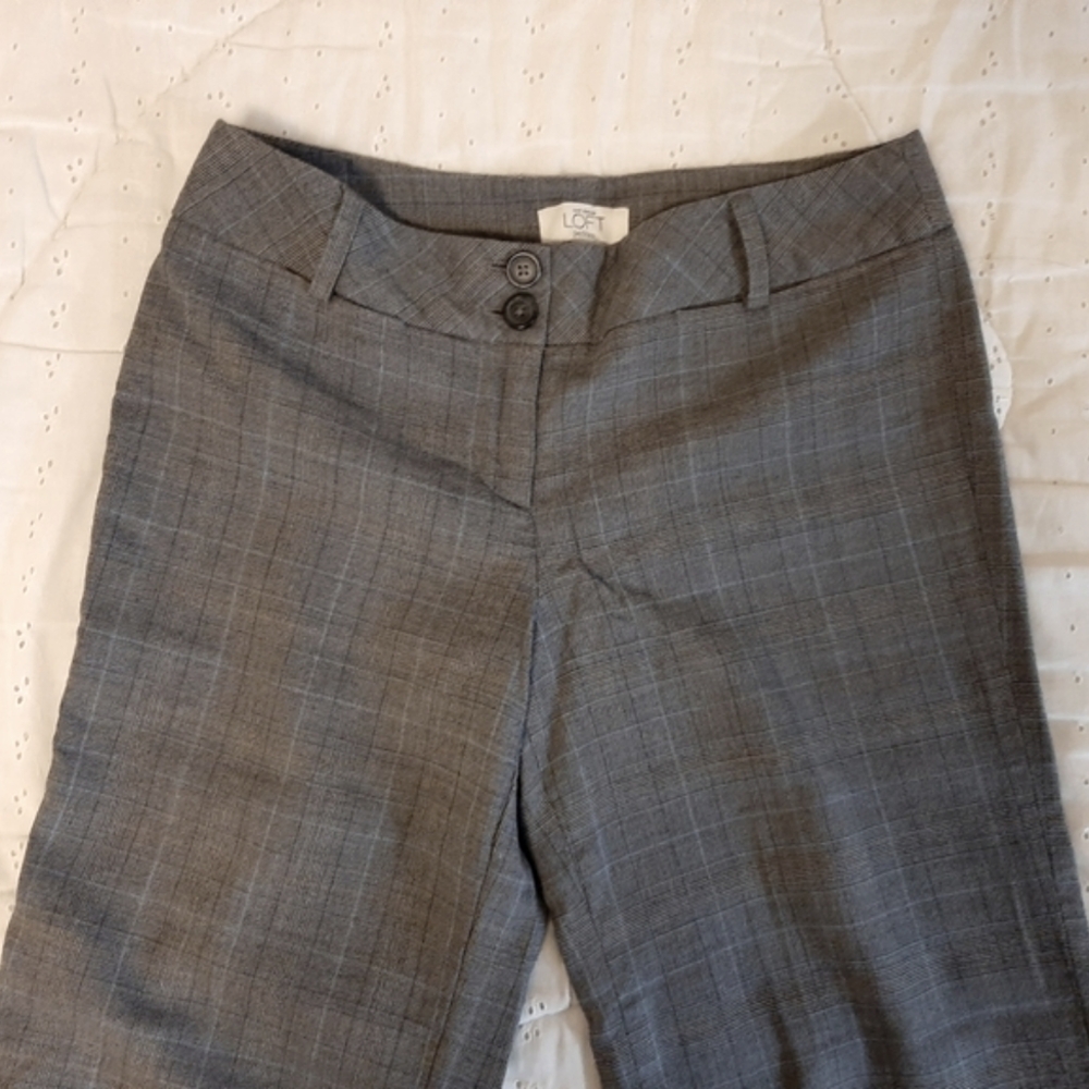 Anne Taylor LOFT gray Marisa petite pants
